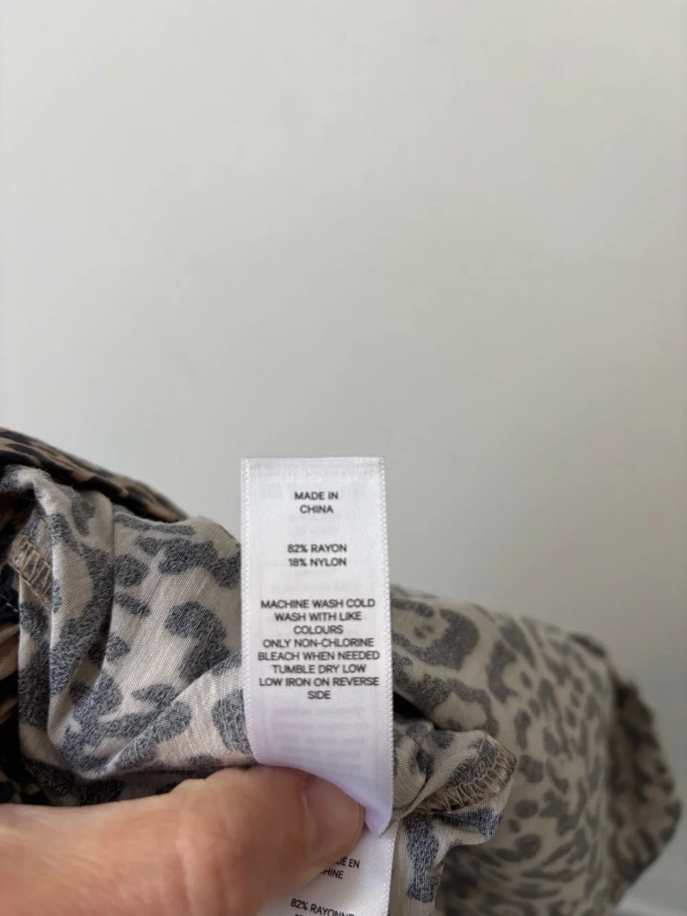 Joe Fresh Leopard Print Wide Leg Pants | High Rise Animal Print Chic - Picture 8 of 8